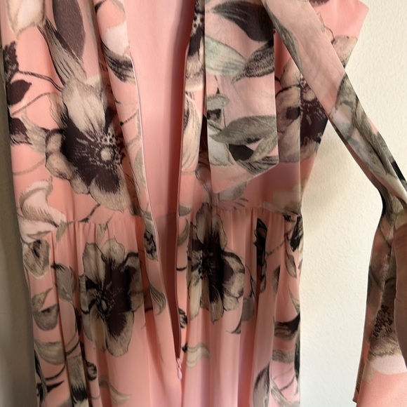 Eliza J Pink Floral Halter Maxi Dress Size 4 - Picture 6 of 8
